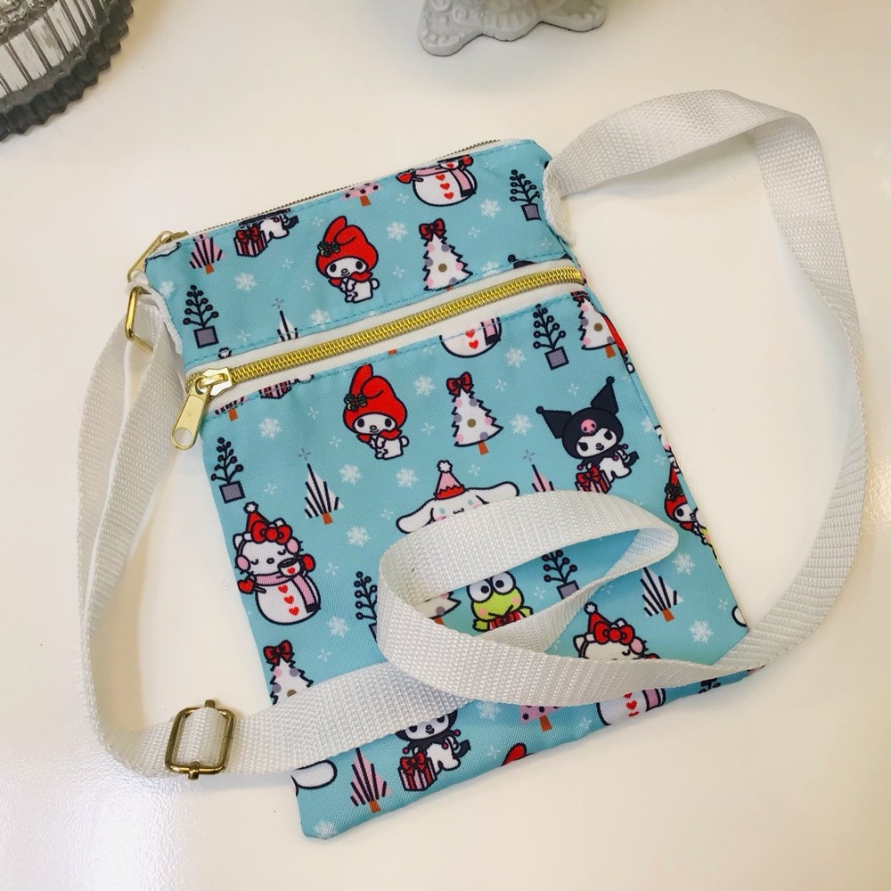 Loungefly Sanrio HK & Friends Holiday Crossbody Bag New